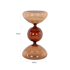 Dekoratives Objekt Elba brown hourglass small - Richmond Interiors
