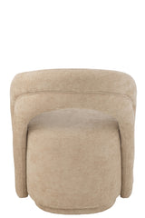 Accent Chair Textile Beige