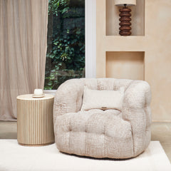 Arosa Swivel Armchair Natural