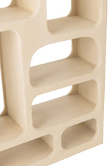 Bookshelf Cave Mango Wood Beige