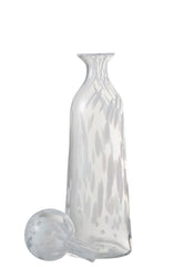 Bottle+Stop Dot Decorative High Glass Transparent/White Large