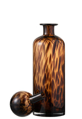 Bottle+Stop Speck Decorative Glass Brown/Black Large
