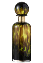 Bottle+Stop Speck Decorative Glass Green/Black/Gold Large