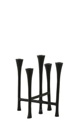 Candle holder 5L 25,5x21,5x28 cm OLIVIER black