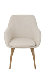 Chair Miles Steel/Foam Ivory