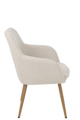 Chair Miles Steel/Foam Ivory