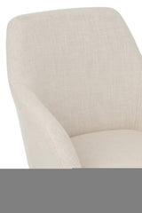 Chair Miles Steel/Foam Ivory