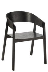 Chair Naga Ashwood/Rope Black