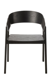 Chair Naga Ashwood/Rope Black