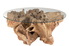 Coffee Table Raoul Teak Wood Natural Large