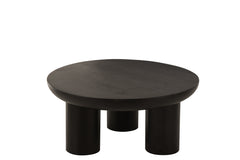 Coffee Table Trio Mango Wood Black