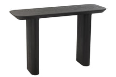 Console Large Veneer/Fir Wood Black