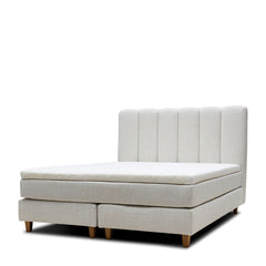 Dazzle Boxspr Bed 180x200 AntWhite