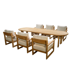 Fiji low dining tuinset - Yoi