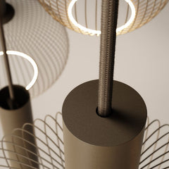 Como hanglamp plat ovaal 8-lichts - Ztahl