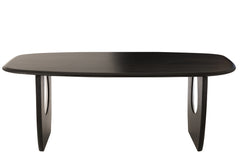 Dining Table Mark Mango Wood Black