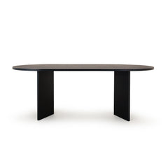 Eettafel Nina 200 x 90cm, kleur zwart eiken