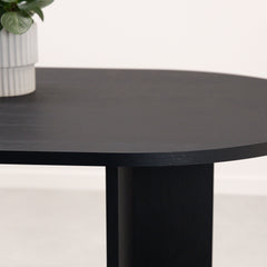 Eettafel Noa 200 x 90cm, kleur zwart eiken