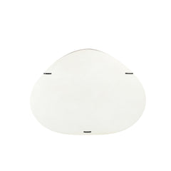 Emmelie White MDF rough oval wall rack low