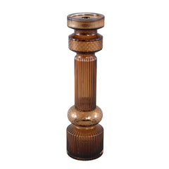 Fadri Bronze glass candle holder L