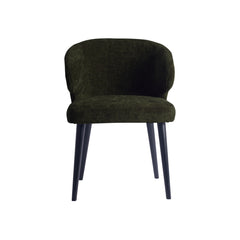 Fiori Green 1205 dining chair black wood legs