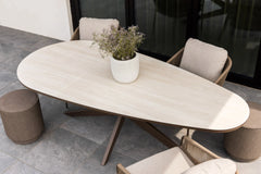 Tropea tuintafel bronze/travertine - Yoi