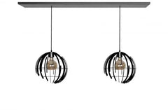 Hanging lamp Terra straight 2 lights - Ztahl