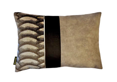 Precious strook sierkussen 45x30 - Brons Sierkussens