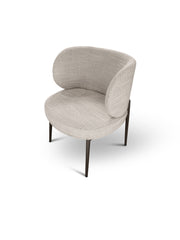 Ricardo eetkamerstoel taupe - The Grand Collection