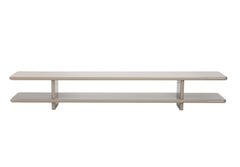 Cameron console glossy taupe - The Grand Collection