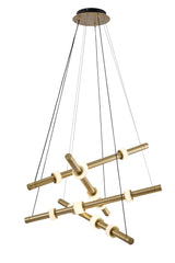 Gio chandelier set of 4 Brushed Brass - The Grand Collection