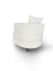 Lyon armchair white beige - The Grand Collection