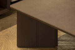 Linea salontafel Marrone leather - The Grand Collection