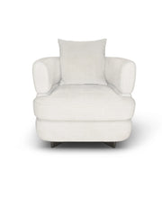 Lyon armchair white beige - The Grand Collection
