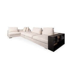 ITALIA Corner Sofa Cream Hopsack