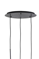 Hanging lamp 3L 40x160 cm MAYSON glass brown+matt black