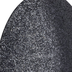 Miecke Black shimmer iron wall panel round L