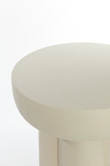 Side table 46x50 cm MIKOLA matt cream