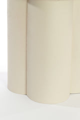 Side table 46x50 cm MIKOLA matt cream