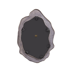 Morina Black alu glass mirror oval shaped