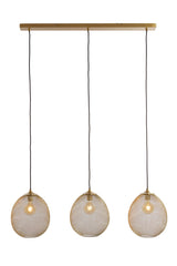 Hanging lamp 3L 104x30x34 cm MOROC gold