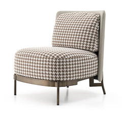 MULBERRY Leisure Chair Brown Pied de Poule