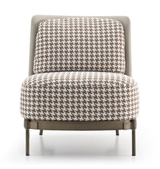 MULBERRY Leisure Chair Brown Pied de Poule