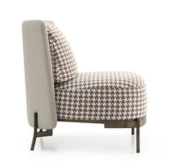 MULBERRY Leisure Chair Brown Pied de Poule