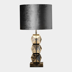 NEW YORK table lamp smoke glass