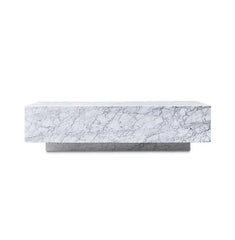 PIENO CARRARA  Coffee Table White Rectangular