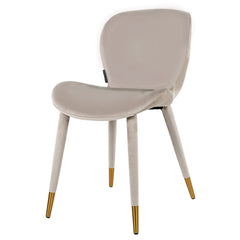 Sara eetkamerstoel khaki velvet showroommodel - Richmond Interiors