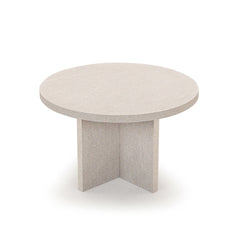 Ronde Salontafel Celine 40cm, kleur grijs natuursteen