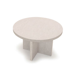 Ronde Salontafel Celine 40cm, kleur grijs natuursteen