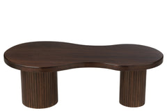 Salon Table Infinity Mango Wood Brown Small